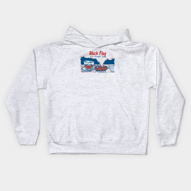 Flag Vintage Kids Hoodie by Animal Paper Art